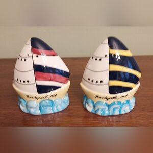 Nautical Sailboat Salt and Pepper Shakers